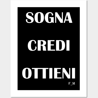 SOGNA CREDI OTTIENI MERCH FACENDO MILIONI Posters and Art